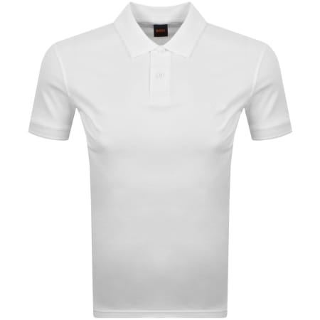 Product image for BOSS Pe Interlock Polo T Shirt White
