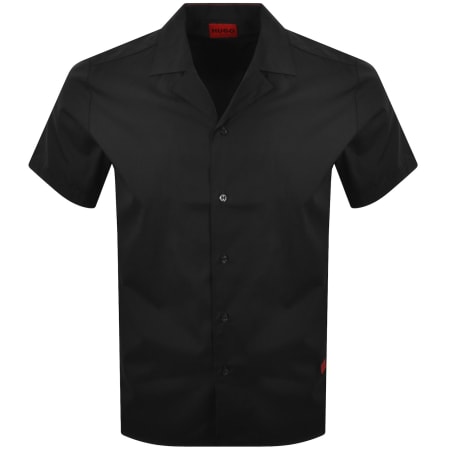 Product image for HUGO Ellino Linen Shirt Black