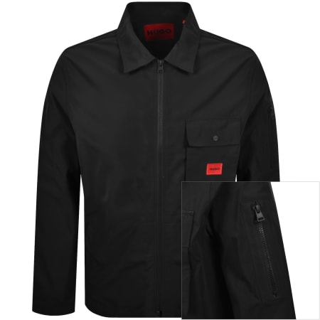 Product image for HUGO Emmond Overshirt Jacket Black