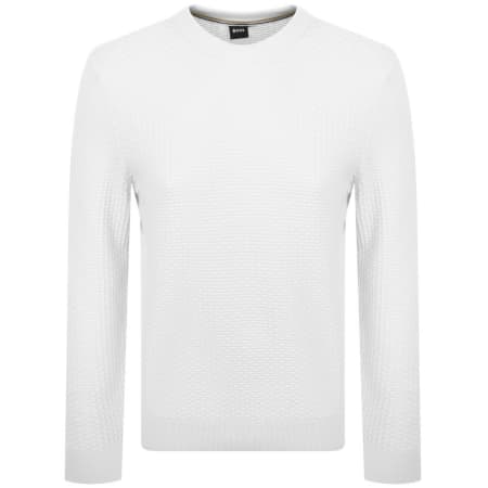 Product image for BOSS Imberto Knit Jumper White