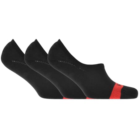 Product image for HUGO 3 Pack Low Cut Socks Black