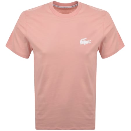Product image for Lacoste Loungewear Logo T Shirt Pastel Orange