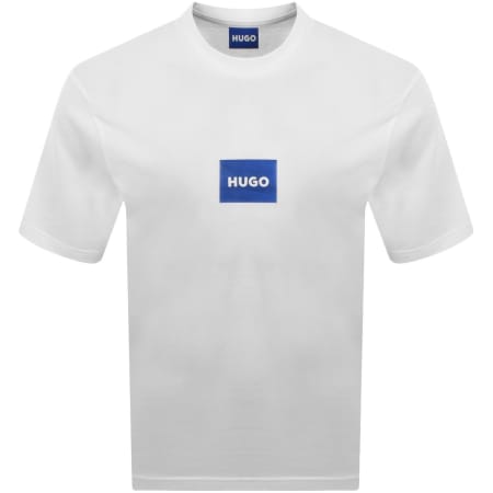 Product image for HUGO Blue Nayonix Logo T Shirt White