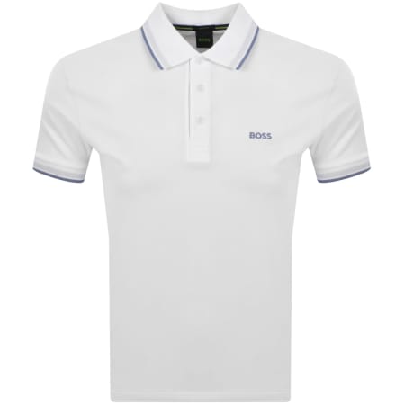 Product image for BOSS Paddy Polo T Shirt Open White