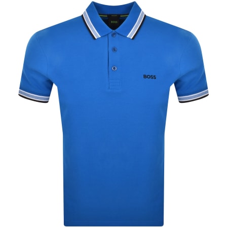 Product image for BOSS Paddy Polo T Shirt Medium Blue