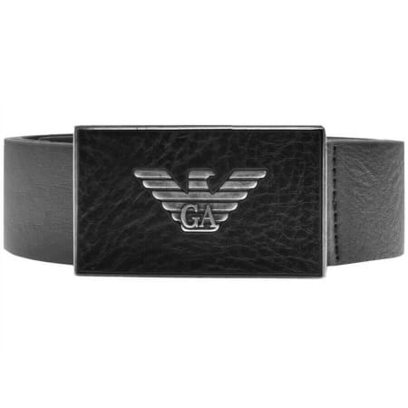 Product image for Emporio Armani Leather Belt Black
