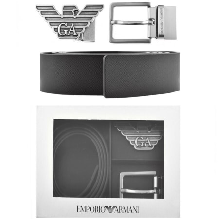 Product image for Emporio Armani Reversible Belt Gift Set Black