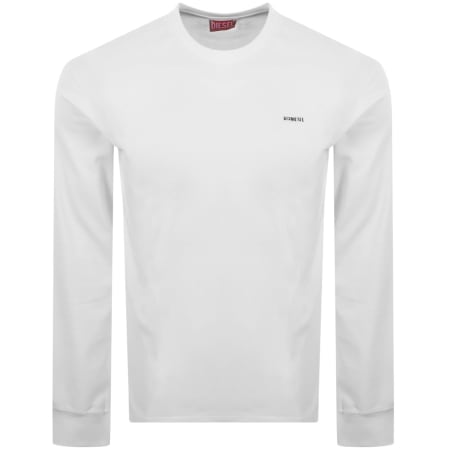 Product image for Diesel T Miegor Long Sleeve T Shirt White