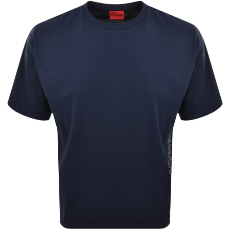 Product image for HUGO Tiki Beach T Shirt Navy