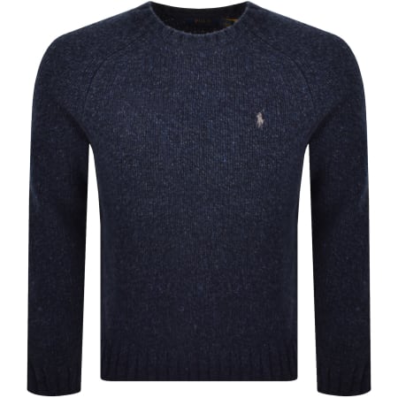 Product image for Ralph Lauren Wool Blend Knit Jumper Navy