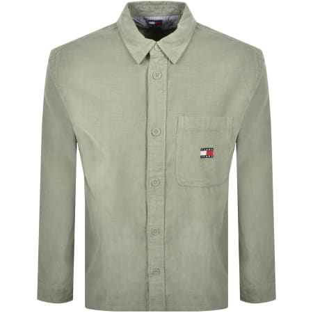 Product image for Tommy Jeans Corduroy Overshirt Green