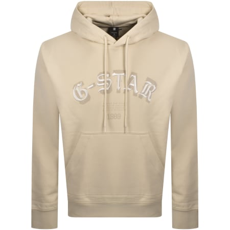 Product image for G Star Logo Hoodie Cream