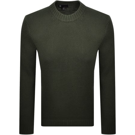 Product image for G-Star Structure Mix Knit Jumper Green