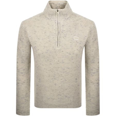 Product image for G-Star Half Zip Knit Jumper Cream