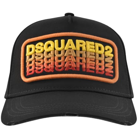 Product image for DSQUARED2 Patch Baseball Cap Black