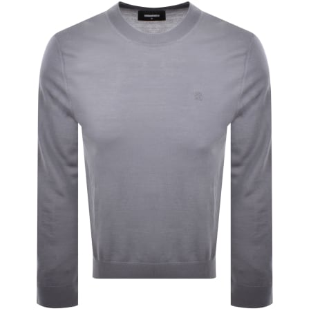 Product image for DSQUARED2 Crew Neck Knit Jumper Grey