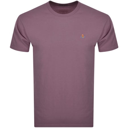Product image for Vivienne Westwood Classic Logo T Shirt Pink