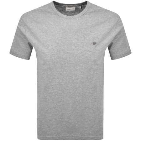 Product image for Gant Regular Shield T Shirt Grey