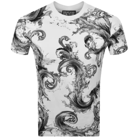 Product image for Versace Jeans Couture Sea Print T Shirt White
