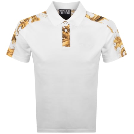 Product image for Versace Jeans Couture Barocco Polo White