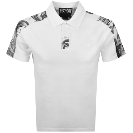 Product image for Versace Jeans Couture Barocco Polo White