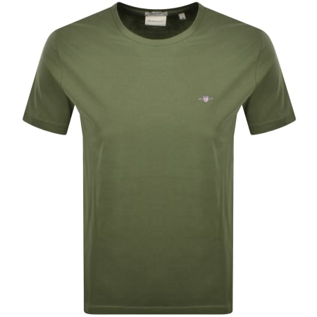 Product image for Gant Regular Shield T Shirt Green