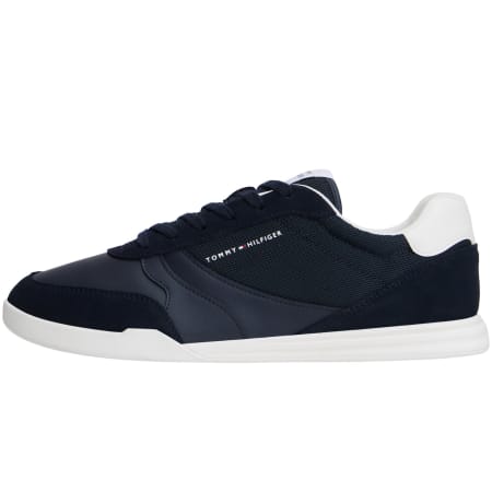 Product image for Tommy Hilfiger Logo Cupsole Trainers Navy