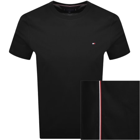 Product image for Tommy Hilfiger Global Stripe T Shirt Black