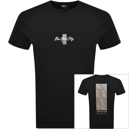 Product image for Tommy Jeans Sign Block T Shirt Black