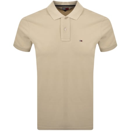 Product image for Tommy Jeans Tipped Polo Shirt Beige