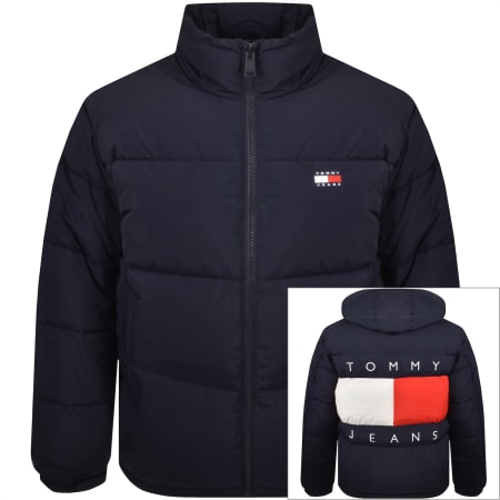 Product image for Tommy Jeans Hooded Puffer Jacket Navy