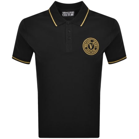 Product image for Versace Jeans Couture Polo T Shirt Black