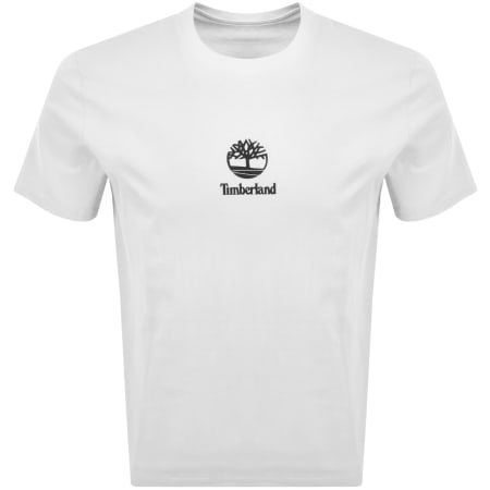 Product image for Timberland Print Stack Logo T Shirt White