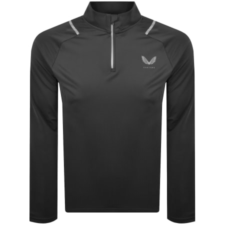Product image for Castore Lightweight Quarter Zip T Shirt Grey