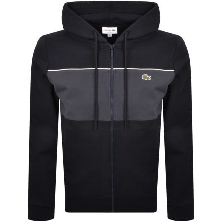 Product image for Lacoste Logo Full Zip Hoodie Black
