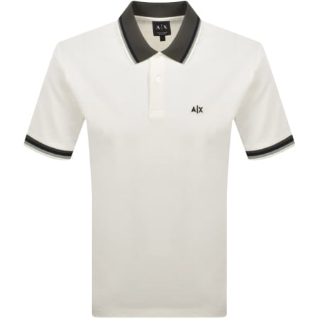 Product image for Armani Exchange Polo T Shirt Cream