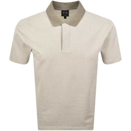 Product image for Armani Exchange Patterned Polo T Shirt White