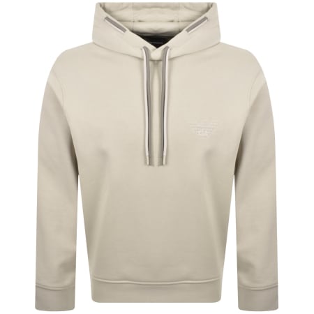Product image for Emporio Armani Eagle Logo Hoodie Beige