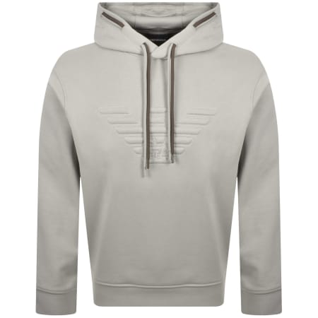 Product image for Emporio Armani Eagle Logo Hoodie Grey
