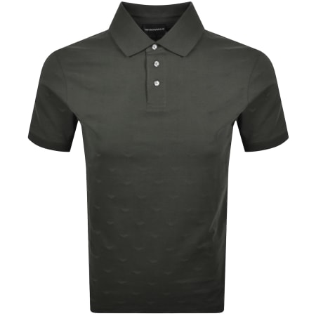 Product image for Emporio Armani Short Sleeved Polo T Shirt Green