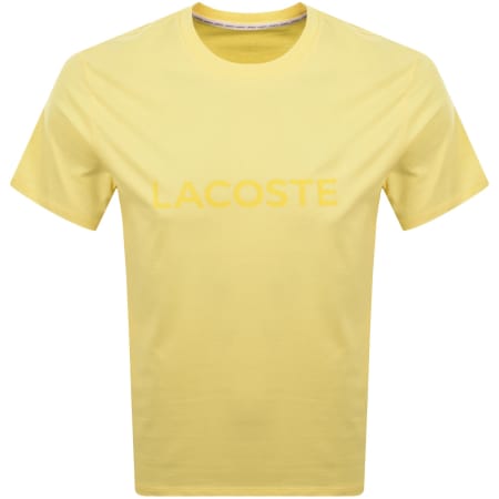 Product image for Lacoste Loungewear Logo T Shirt Yellow