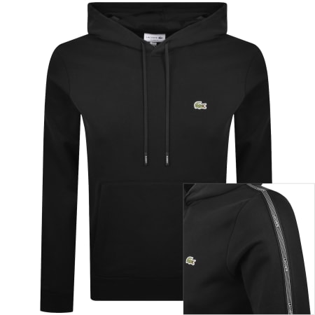 Product image for Lacoste Tape Hoodie Black