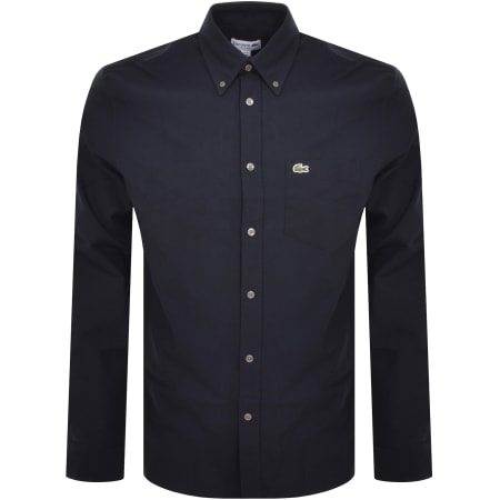 Product image for Lacoste Woven Long Sleeved Shirt Navy