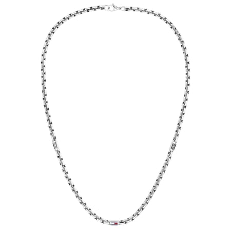 Product image for Tommy Hilfiger 3D Flag Logo Necklace Silver