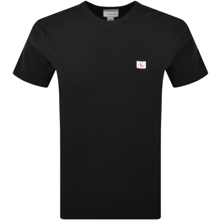 Product image for Calvin Klein Jeans Waffle T Shirt Black