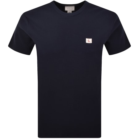 Product image for Calvin Klein Jeans Waffle T Shirt Navy