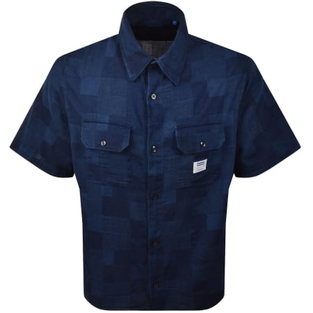 Product image for HUGO Blue Ekyno Short Sleeved Shirt Blue