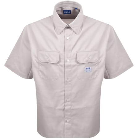 Product image for HUGO Blue Short Sleeve Ekyno Shirt Pastel Purple