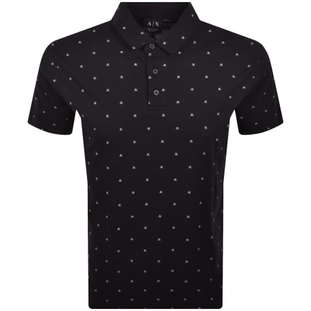 Product image for Armani Exchange Polo T Shirt Navy