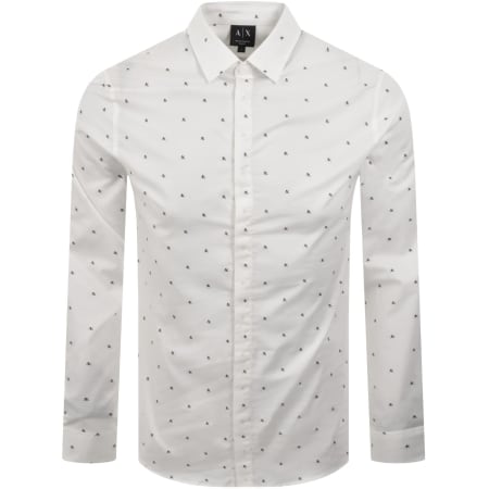Product image for Armani Exchange Long Sleeve Shirt Off White
